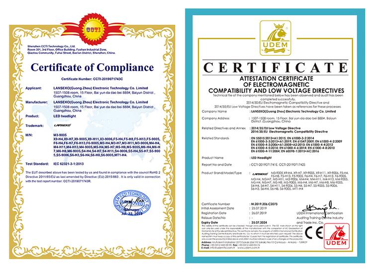 Certifications