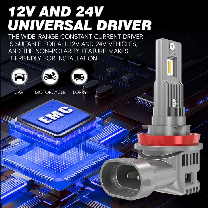 Glare-Free Beam 100% Road Legal LED Bulb