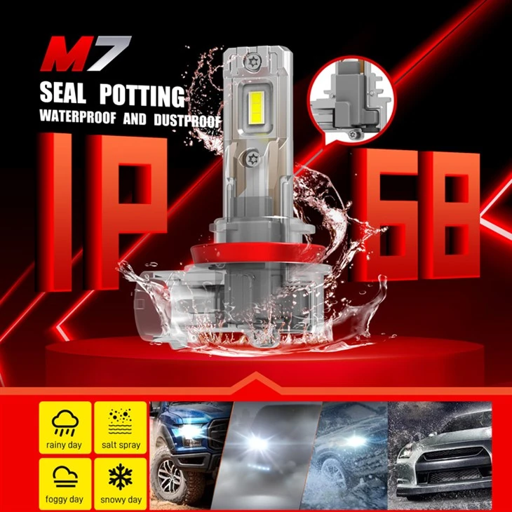 Wholesale Fanless All in One M7 LED Headlight Bulbs factory